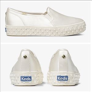keds for kate spade pearl bone shoes